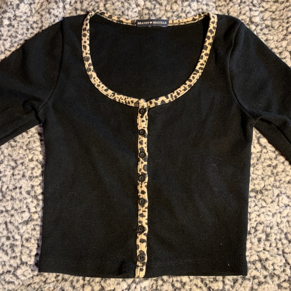 black long sleeve Brandy Melville top